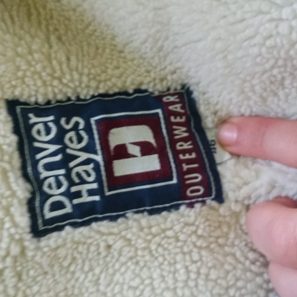 Classic lined with corduroy collar denim jacket. 46 - Picture 2 of 3